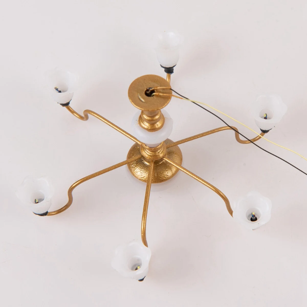 1 Iestatiet Griestu Lustra Modelis Gaismas Vintage Miniatūras Griestu Lampas Mēbeles Komplekts Apdare2