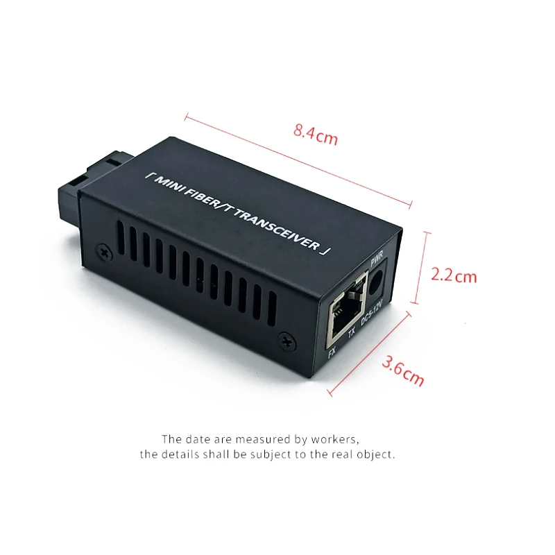 1 Pāris 10/100M Mini Switch Šķiedras Ethernet Media Converter fibra Redzes 20KM A/B SC SingleMode Vienu Fiber Optisko Transīvers4