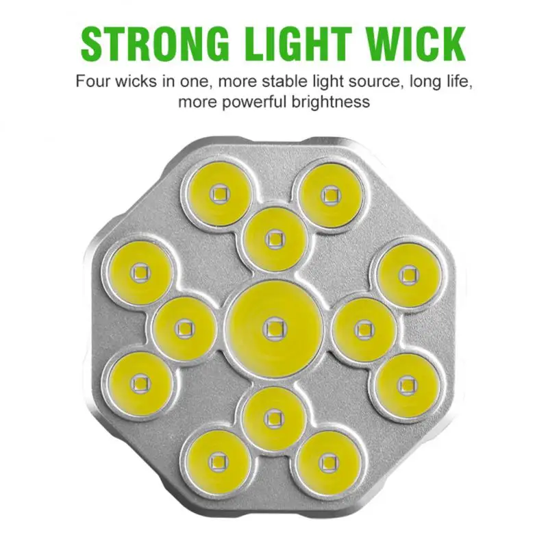 13 īpaši Spilgti LED Lukturīti Spēcīgs Led Lāpu Gaismu Uzlādējams COB Sānu apgaismojums Āra Piedzīvojumu Pārgājiens Lukturīti4