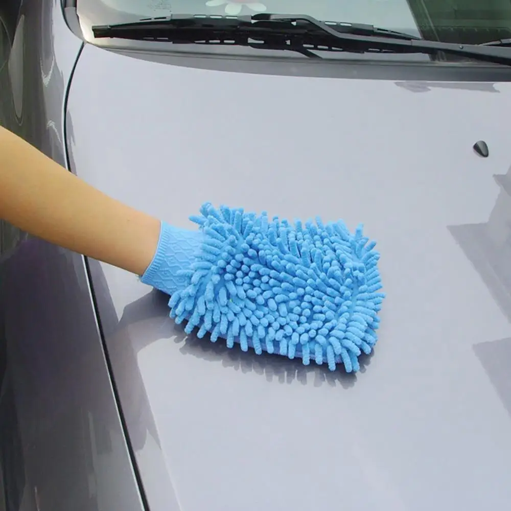 1Pc Auto Mazgāšana Veļas Microfiber Šenila Mitt Auto Tīrīšanas Cimdu no Putekļiem Mazgāšanas Detalizējot Auto Mazgāšana Cimdu Tīrīšanas Rīks2