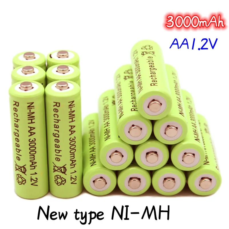 2023New tips NI-MH Uzlādējams akumulators.1.2 v AA3000mAh.Par lukturīti.rotaļlietas. skatīties .spēlētājs1