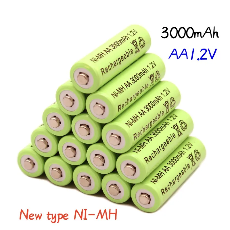 2023New tips NI-MH Uzlādējams akumulators.1.2 v AA3000mAh.Par lukturīti.rotaļlietas. skatīties .spēlētājs3