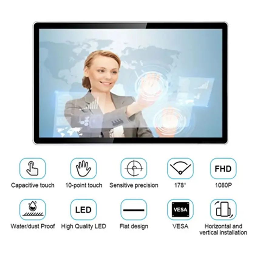 27 Collu Ultra Plānas Ekrāna Datorā Integrēti All In One Touch LCD Monitor1