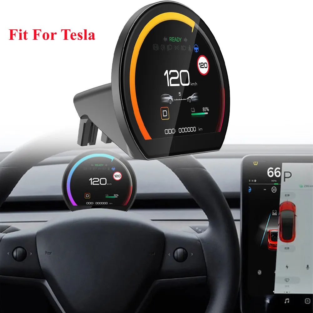 3.54 Collu Auto Meter LCD Paneļa Displeja Ekrāns Tesla Model 3/Y Auto Elektronika Aksesuāri Head-up Displejs Paneļa0