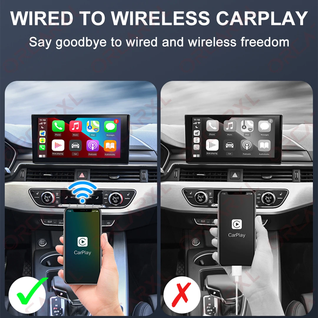 4.0 Bezvadu CarPlay Android Auto Mini Adapteris Rūtiņu Uzlabot Automašīnas Bezvadu Spēlētājs Dongle Transportlīdzeklis, Radio Sistēmas, Bezvadu Savienojums2