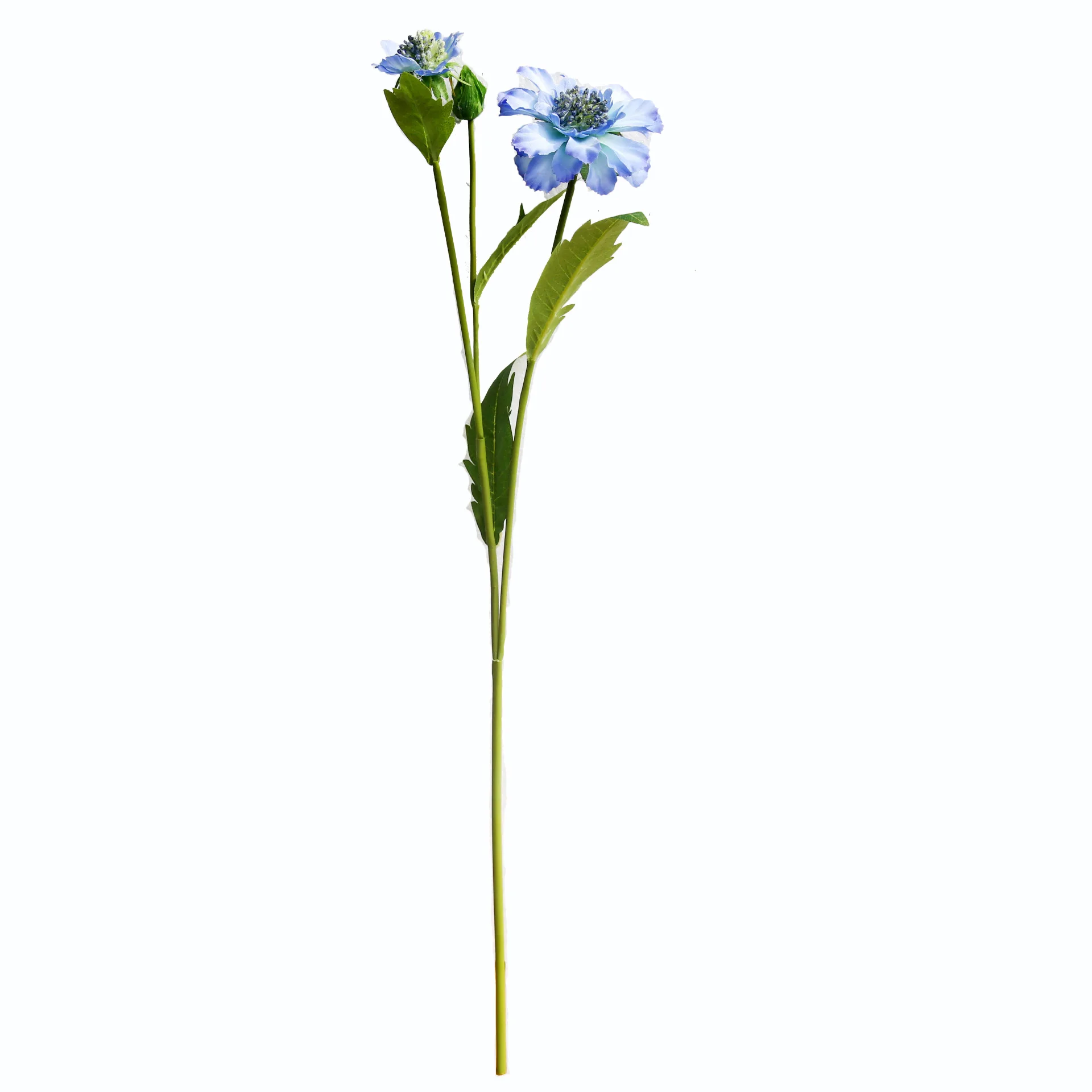 58cm Mākslīgā Scabiosa Ziedu Zils Puķu Pods Amerikāņu Dzīvojamā Istaba Pavasara Ziedu, Ziedu Zīda Ziedu Ornamentu, Apdare4