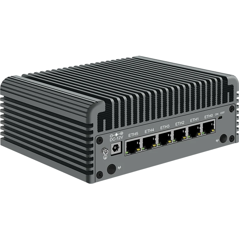 6 LAN 2.5 G Firewall Router 12 Gen Intel i3 N305 N100 6x i226-V Fanless Mini PC DDR5 2xHDMI2.1 USB3.2. Tips-C pfSense Proxmox4