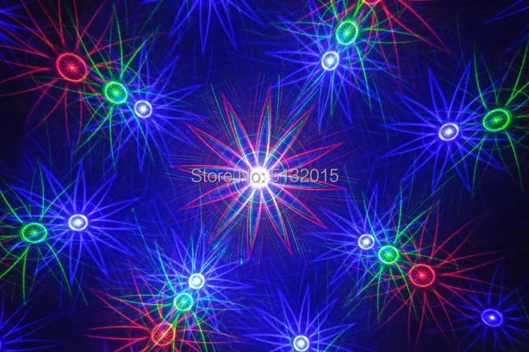 6PCS/Daudz RGB LED Lāzera Projektoru 8 Modeļu DJ Disco Party Club Kāzu Joslā Izklaides Vākšana Darbības Posmā Apgaismojums5