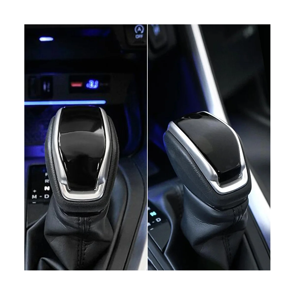 ABS Interjera Pārnesumu Pārslēgšanas Vadītājs Melns Vāks Toyota RAV4 XA50 2019 2020 Auto Stils Gear Vadītājs Sviras Pārslēgšanas Slēdzis Aptver0