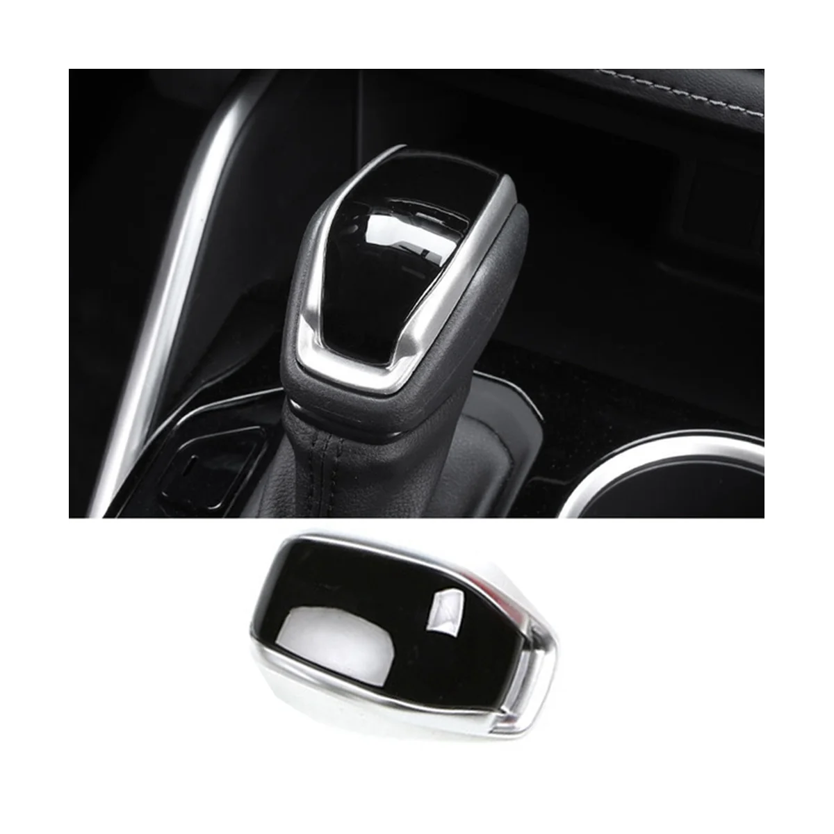 ABS Interjera Pārnesumu Pārslēgšanas Vadītājs Melns Vāks Toyota RAV4 XA50 2019 2020 Auto Stils Gear Vadītājs Sviras Pārslēgšanas Slēdzis Aptver5