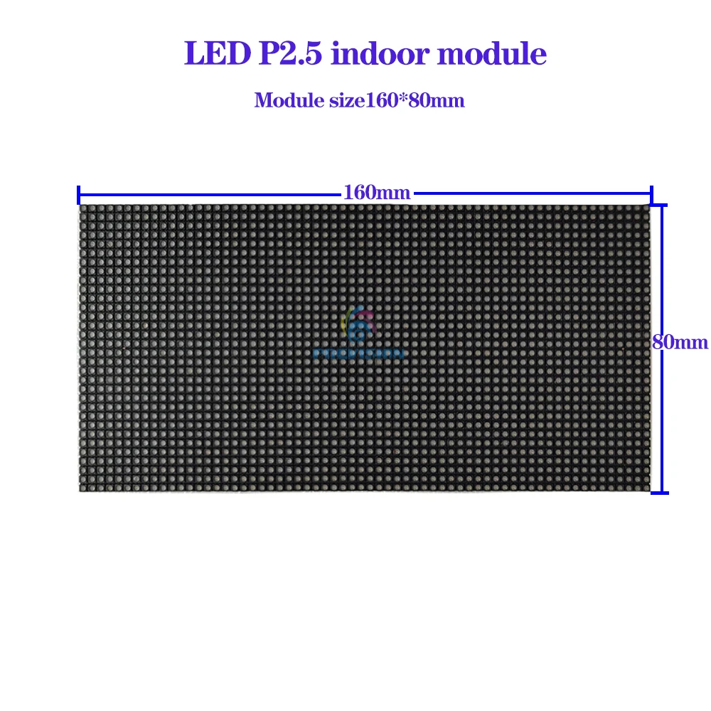 Augstas Kvalitātes SMD Pilnu Krāsu RGB 3in1 Iekštelpu LED Panel160*80mm P2.5 Displeja Modulis Par Lielu Reklāmas Video Sienas Ekrāni3