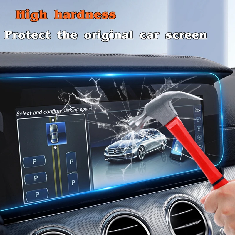 Auto Piederumi GPS Navigācijas Ekrāns Tērauda, Rūdīta Stikla Materiāls, ar aizsargplēvi LCD Ekrāns Filmu Ford Edge 2015-20182