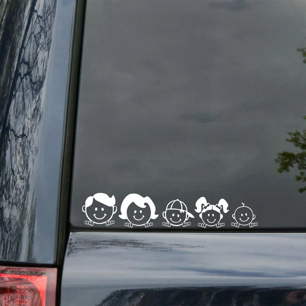 Auto Uzlīme Mani Laimīgu Ģimenes Mamma Kid Baby Cat Suns Pet Automobiļi, Motocikli Apdare Vinila Decal Auto Ūdensizturīgs Piederumi3