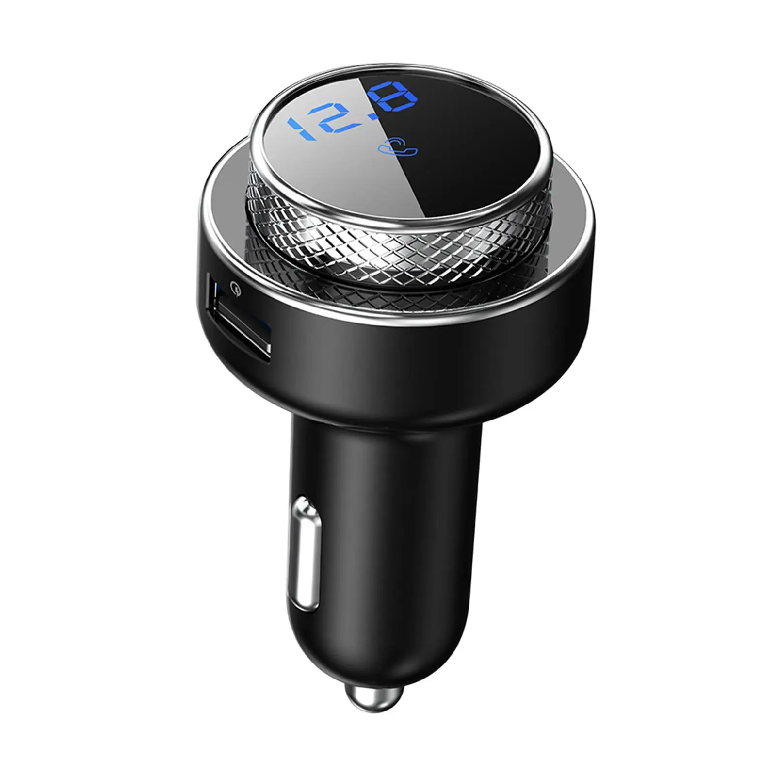 Automašīnas Adapteris 12V-24V QC3.0 Ātri Uzlādēt Portatīvo Surround Skaņas Brīvroku Zvanīšana LED Spriegums Displejs Auto Lādētājs MP3 Atskaņotājs0