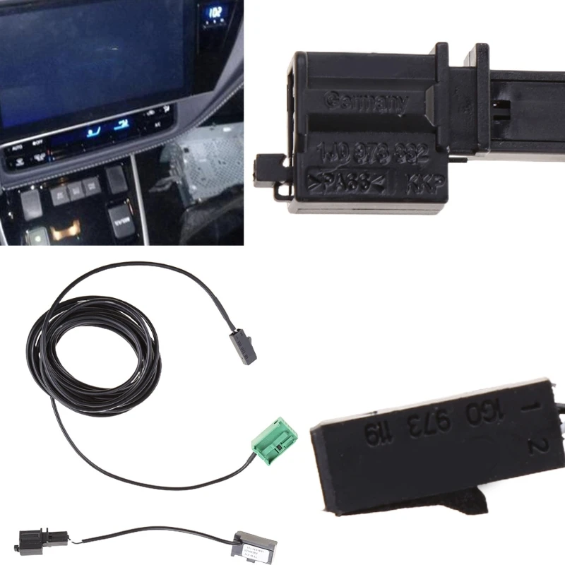 Automašīnas Bluetooth saderīgu tālruņa mikrofons izmantotu kabeli V W RNS315 RNS510 MFD3 Futural Digitālo dropshipping N84F4