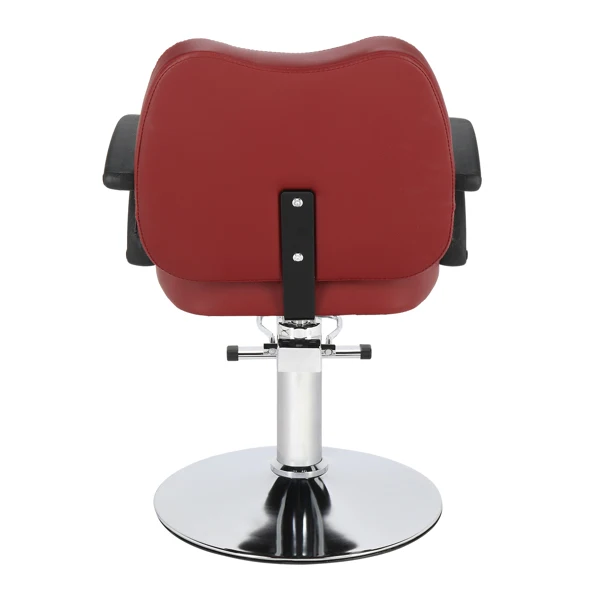 Barber Krēsls Sarkans PVC nesošo 150kg Ugunsdrošas Ādas Kārtu Dzelzs Bāzes Barber Krēsls3