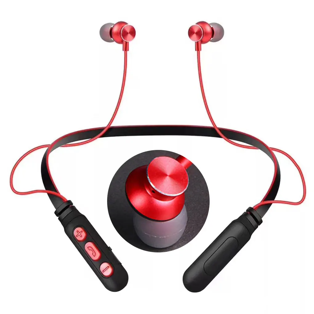 Bezvadu Austiņu Sporta Bluetooth 4 1 Neckband Austiņas Iebūvēts Mikrofons Austiņu Handfree Earbuds1