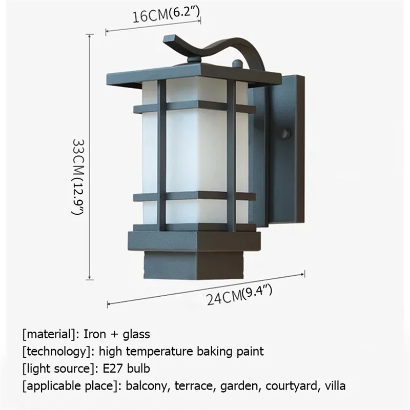 DEBBY Āra Sienas Gaismas Brā Klasiskā LED Lampas, Ūdensizturīgs IP65 Mājās Dekoratīvās Par Lievenis5
