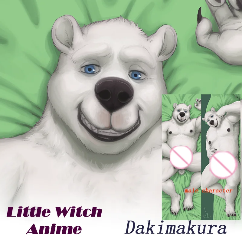 Dakimakura Anime vīriešu dizaina GEJU suņa Double-sided Print Dzīves izmēra Ķermeņa Spilvena Segums0