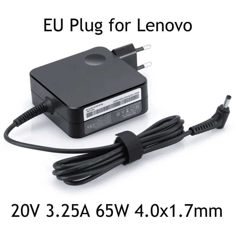 ES MUMS 20V 3.25 A 65W 4.0*1.7 mm AC Portatīvo datoru Adapteri Lenovo B50-10 IdeaPad 120s-14 100-14 100-15 Jogas 510-14 710-13 Gaiss 12 13 151