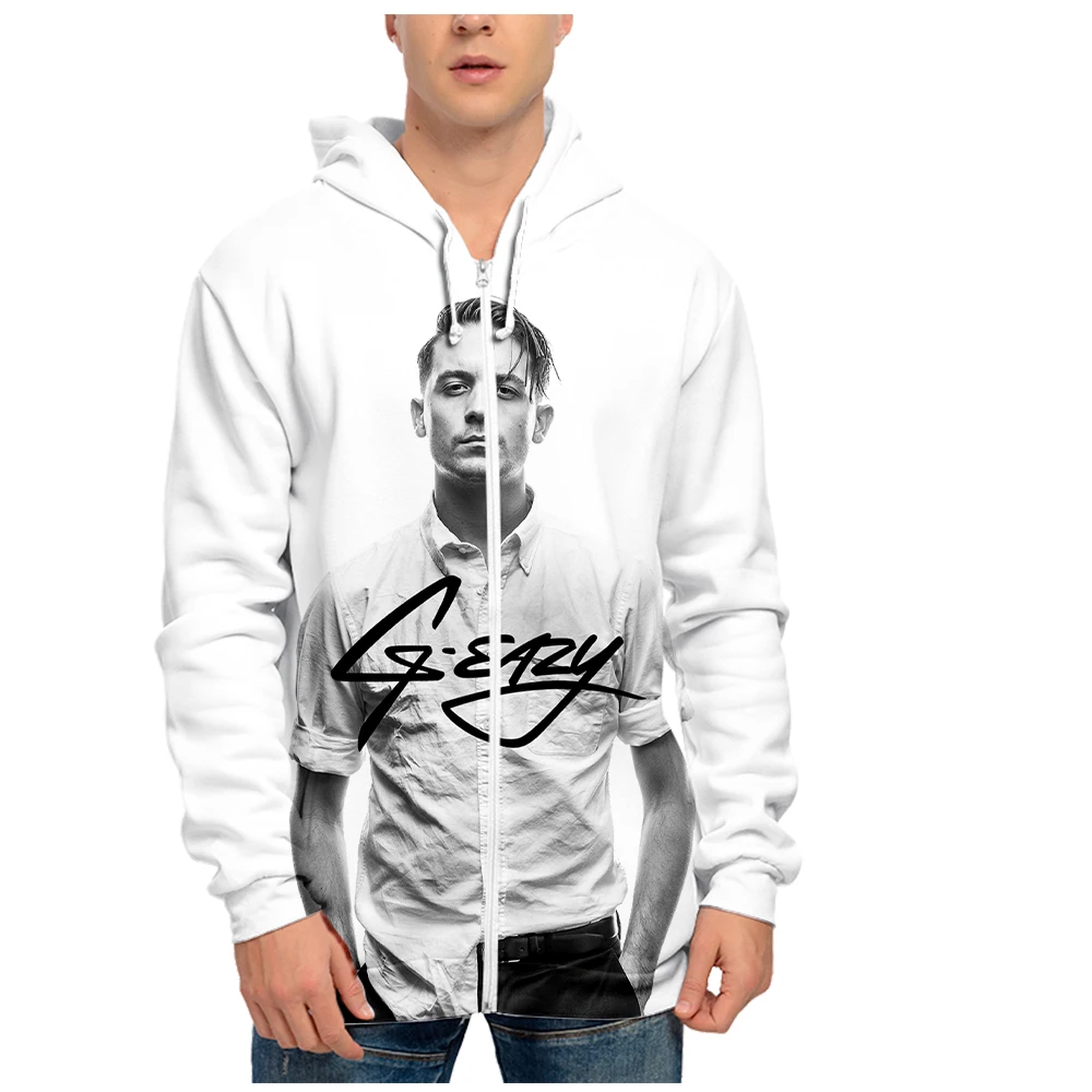 G-Eazy mūzikas faniem hoodies sporta krekls Uzdrukāts hip hop grafiskais sporta krekls gadījuma hoodies streetwear rāvējslēdzēju up hoodies3