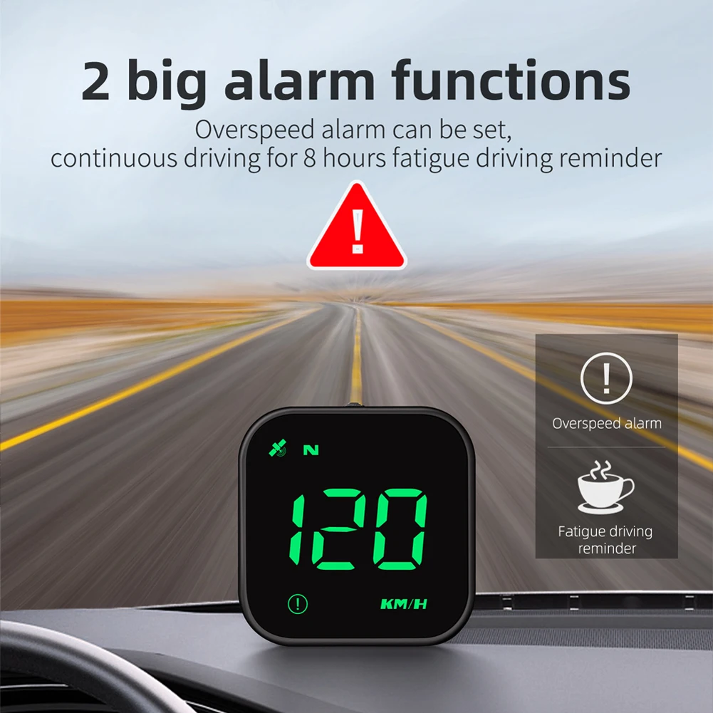 G4S Universālais GPS HUD Auto Head Up Displejs 2.5 Collu LED Digitālo Auto Spidometrs Smart ātruma pārsniegšanu Signalizācijas Atgādinājums Visām Automašīnām2