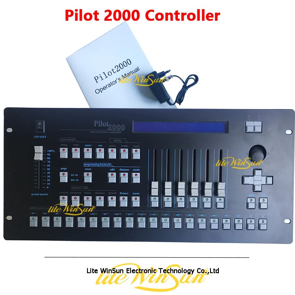 Ir 2021. JAUNAIS Pilots 2000 Konsoles DMX512 Datoru Gaismas Kontrolieris Apgaismojums Kontrolieris DJ Iekārtas0