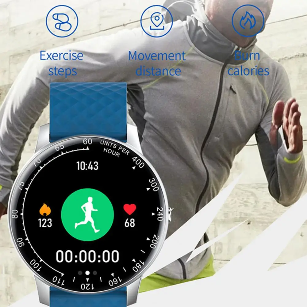 Ir 2021. Pilna touch Smart Skatīties Vīriešu Sporta Pulkstenis IP68 Ūdensnecaurlaidīga Sirds ritma Monitors Smartwatch IOS Android tālrunis2