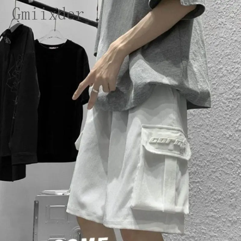 Japānas Kravas Bikses, Vīriešu, Sieviešu 2023 Vasaras Moderns High Street Darba Apģērbi Pusi Bikses Moderns Zaudēt Gadījuma Lielu Virsdrēbes Bikses0