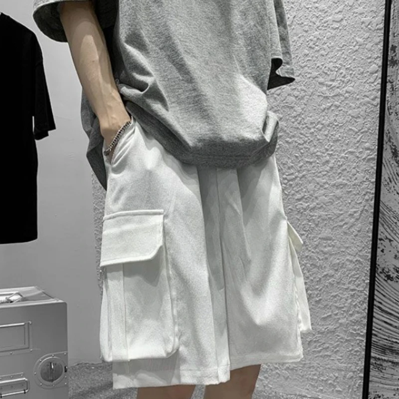 Japānas Kravas Bikses, Vīriešu, Sieviešu 2023 Vasaras Moderns High Street Darba Apģērbi Pusi Bikses Moderns Zaudēt Gadījuma Lielu Virsdrēbes Bikses1