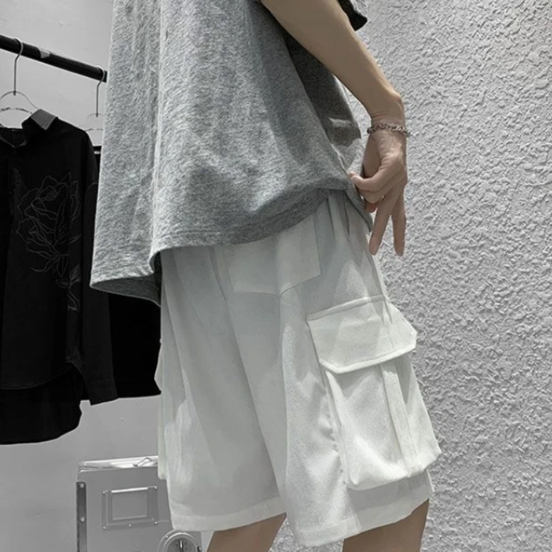 Japānas Kravas Bikses, Vīriešu, Sieviešu 2023 Vasaras Moderns High Street Darba Apģērbi Pusi Bikses Moderns Zaudēt Gadījuma Lielu Virsdrēbes Bikses2