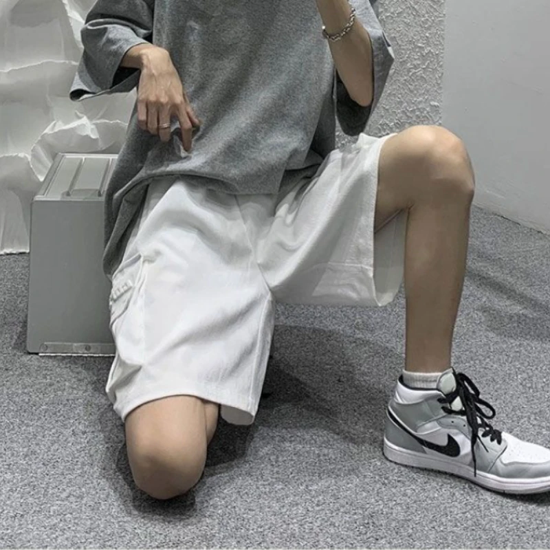 Japānas Kravas Bikses, Vīriešu, Sieviešu 2023 Vasaras Moderns High Street Darba Apģērbi Pusi Bikses Moderns Zaudēt Gadījuma Lielu Virsdrēbes Bikses4