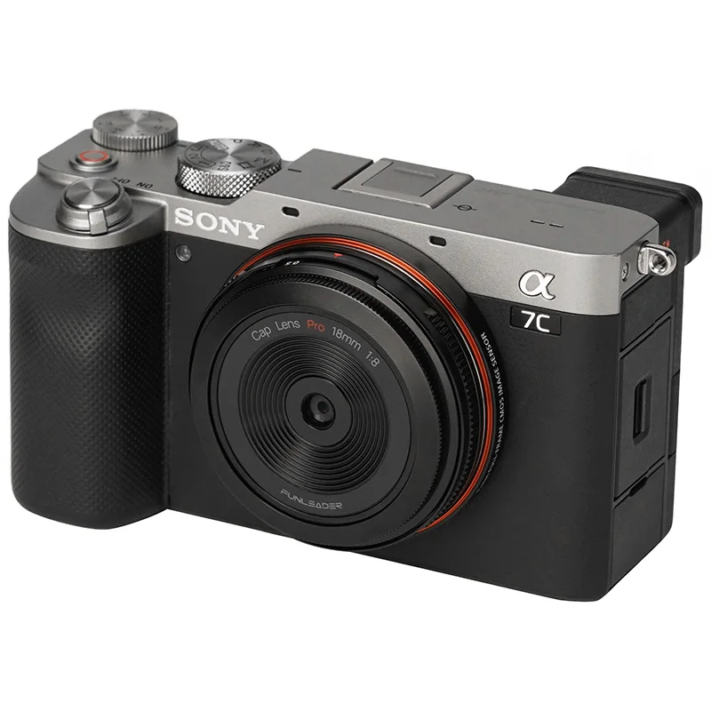 Jaunu FUNLEADER 18mm F8.0 Pro Kameras Objektīvs Manuālais fokuss Pilna kadra Leica M Nikon Sony E Z Fuji XF Mount Kameru Melnā un Sudraba1