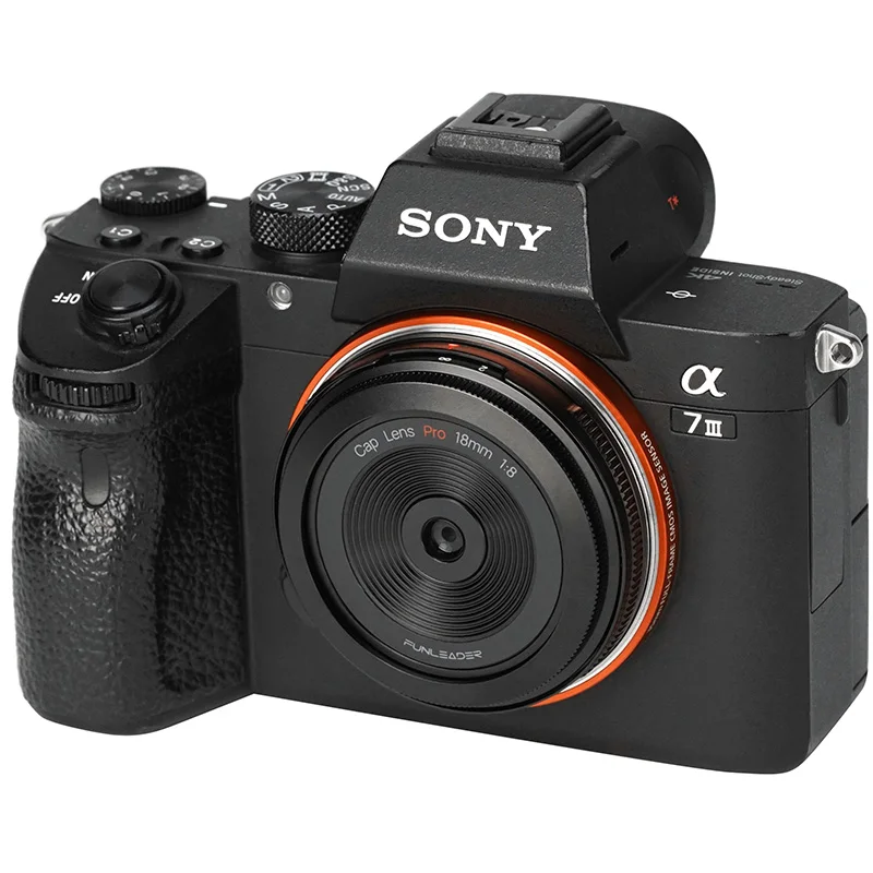 Jaunu FUNLEADER 18mm F8.0 Pro Kameras Objektīvs Manuālais fokuss Pilna kadra Leica M Nikon Sony E Z Fuji XF Mount Kameru Melnā un Sudraba2
