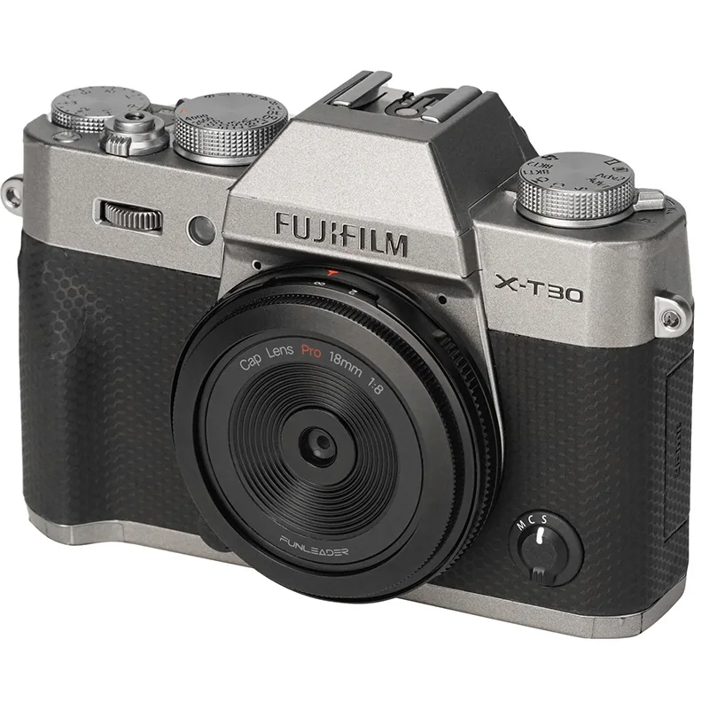 Jaunu FUNLEADER 18mm F8.0 Pro Kameras Objektīvs Manuālais fokuss Pilna kadra Leica M Nikon Sony E Z Fuji XF Mount Kameru Melnā un Sudraba4