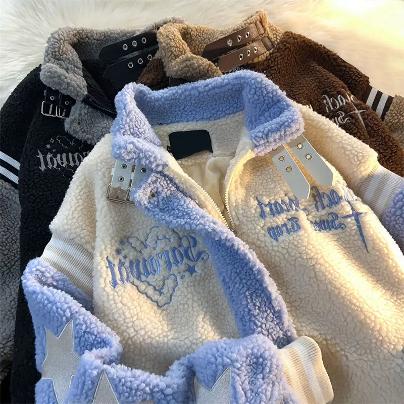 Jēra vilnas vēstuli izšuvumi unikālo dizainu, mazu smaržas vilnas jakas sieviešu 2023 kokvilnas jakas un pāris ziemas drēbes, sieviešu3