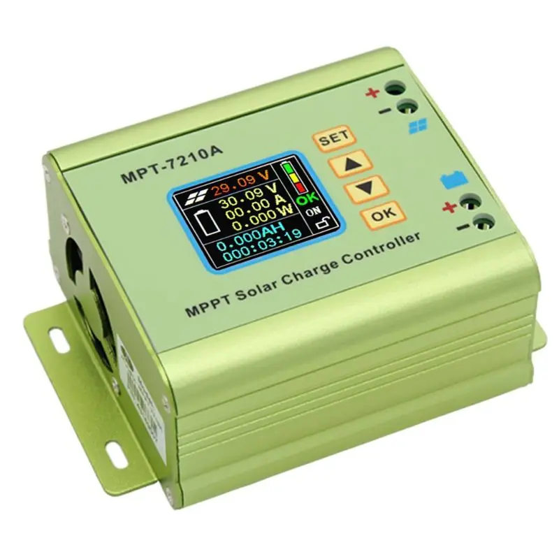 LCD MPPT DC-DC Maksas Saules Paneļa Kontrolieris Litija Akumulators 24V / 36V / 48V / 60V / 72V Akumulatoru Izejas 0-10A1