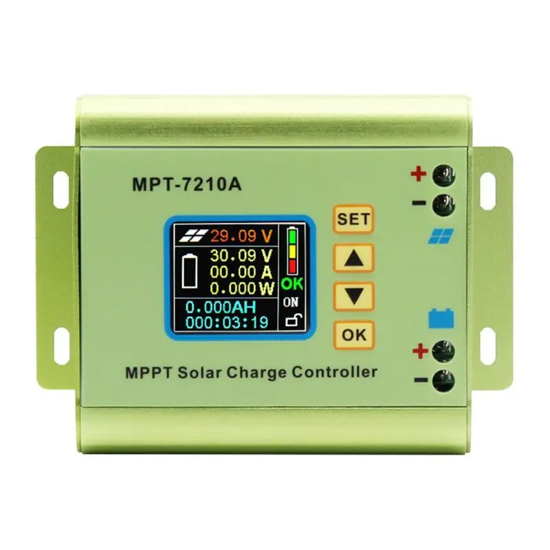 LCD MPPT DC-DC Maksas Saules Paneļa Kontrolieris Litija Akumulators 24V / 36V / 48V / 60V / 72V Akumulatoru Izejas 0-10A5