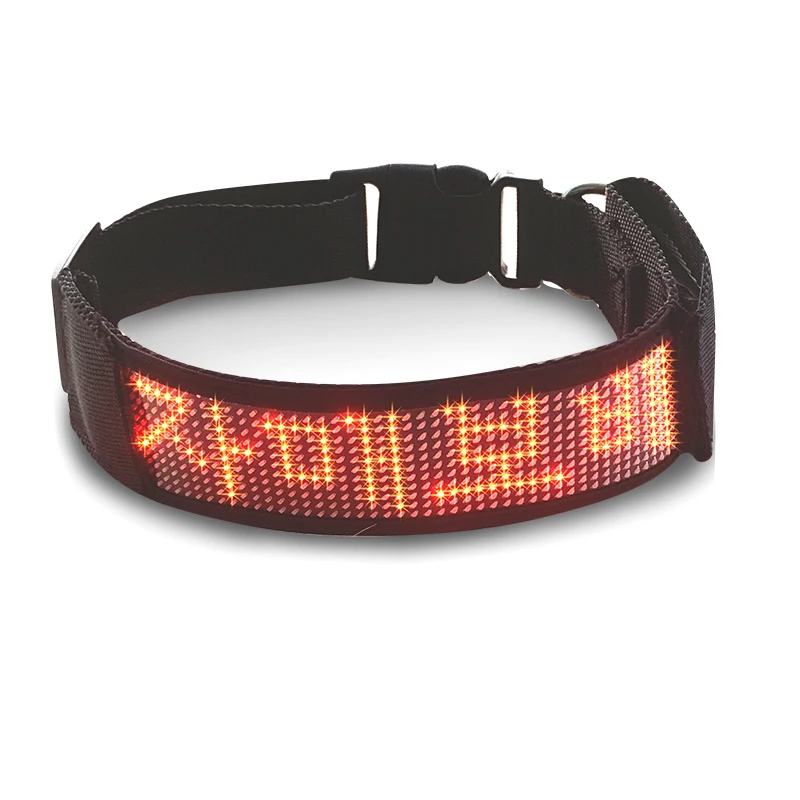 Labs Dizains Pet Suns, LED Flash Apmales Gaismas Krāsains Blinker Drošības Mirgo Apkakle ar APP kontroles0
