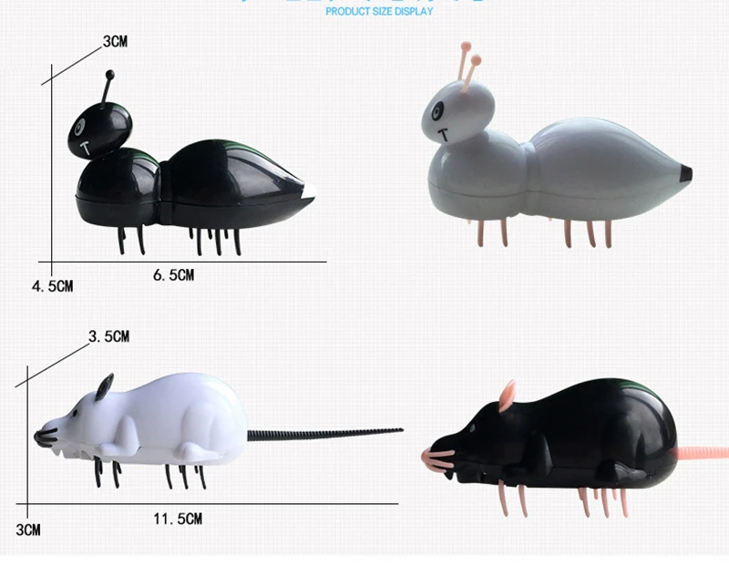 [MPK Veikals] Bateriju Darbināmas Kaķis Rotaļlietas, Black Ant/Peli, Balts Ant/Peli, Elektriskie Ātri Pārvietojas Rotaļlieta Kaķiem-go-traks Rotaļlietu Sērija4