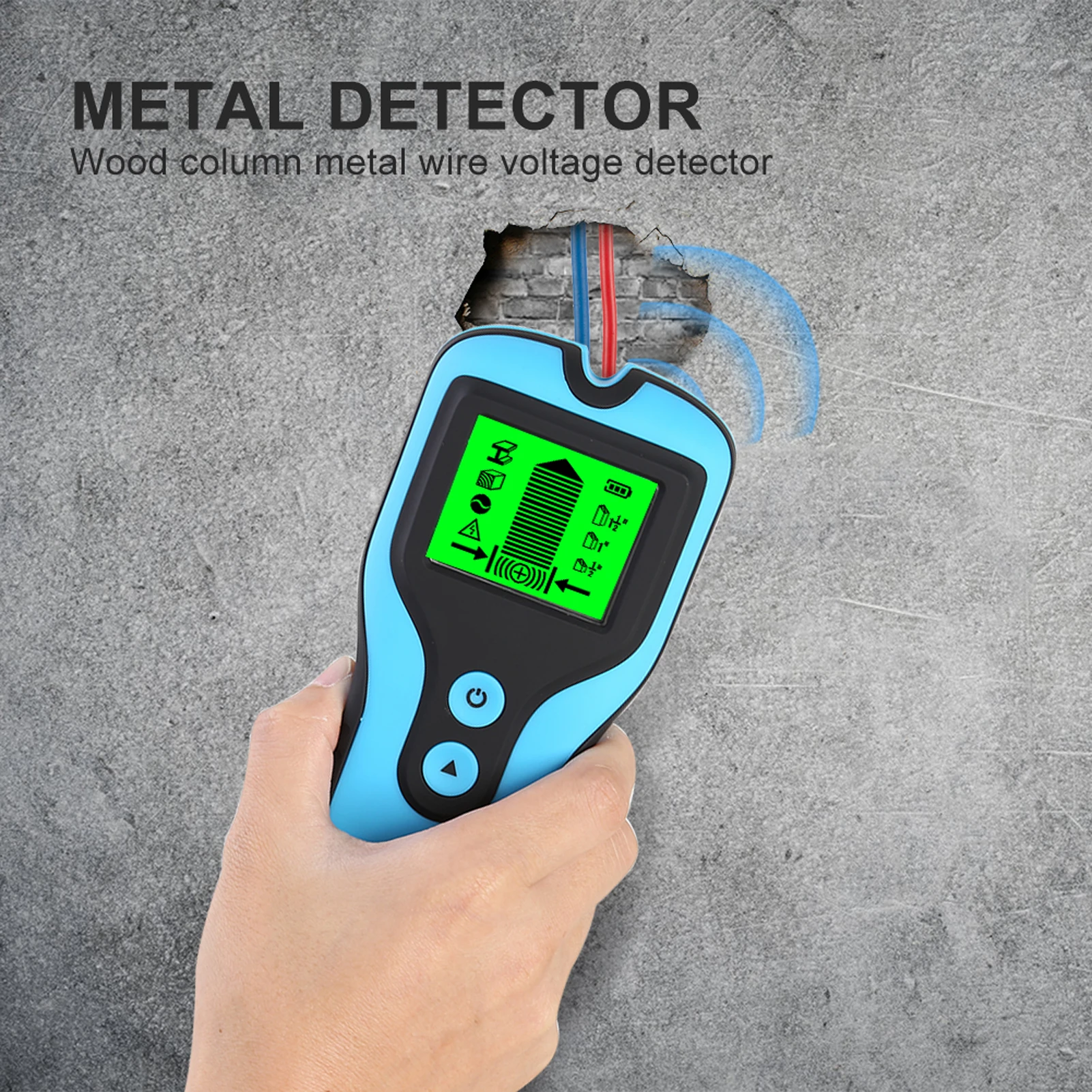 Metāla Detektors ar LCD Ekrānu 3 In 1 Metāla Detektors Stud Sensori, Skeneri, AC Sprieguma Dzīvot Vadu Detektors Daudzfunkciju Instruments0