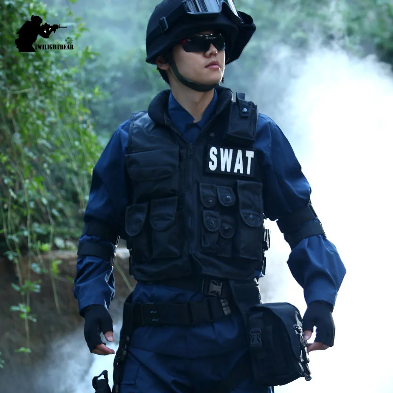 Militārās Taktikas Veste 800D Ūdensizturīgs Swat Aizsardzības Veste Āķa Cilpas Aizdares Āra CS Spēle POLICIJAS Aprīkojums MESP10