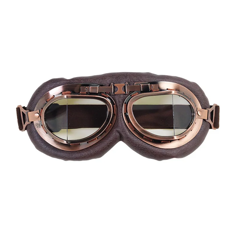 Motociklu Vintage Brilles Lether Slēpošanas Motokrosa Brilles Brilles Retro Velo Brilles Sporta Nepievelk Putekļus Acu Aizsardzībai Toņos5