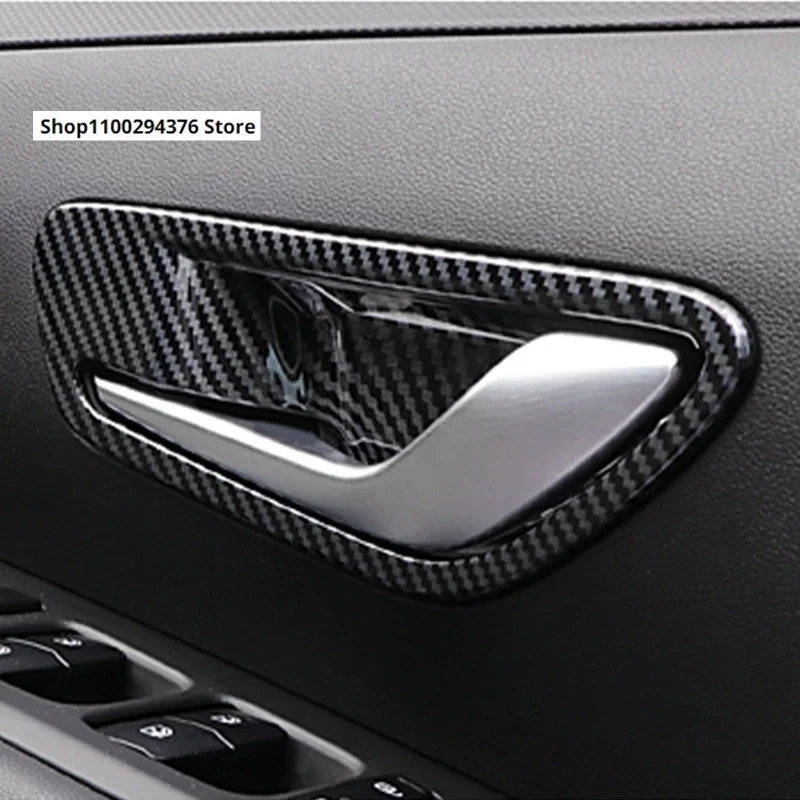 Par Hyundai Tucson NX4 5. 2021 2022 2023 Interjera Iekšējo ABS Durvju Rokturi Nozvejas Vāciņš Melns, Ievietojot Decal Paneli, Auto Piederumi1