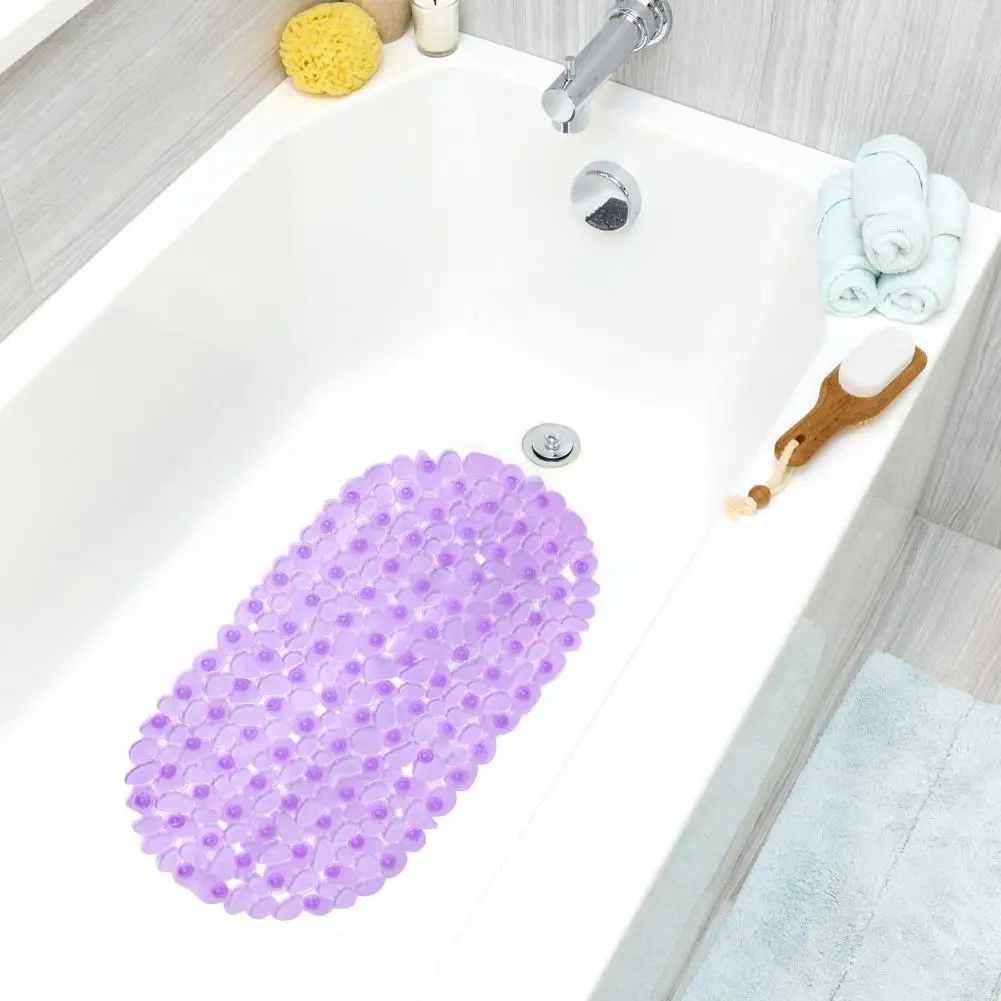 Pebble Modelis Vanna Paklājs ar piesūcekni PVC Anti-skid Krāsains Dušas Paklājiņš Pārredzamu Peldvietu Istabas Paklājs4