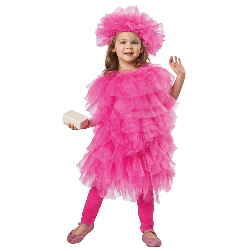Pieaugušo Zilā Dušas Lufas Iedomātā Saģērbt Mamma Ģimenes Halloween Cosplay Cute Rozā Lufas Tērpu Toddler Meitene1