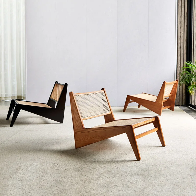 Rotangpalmas Vienu Dīvāns Krēsls, Atpūtas Krēsls Modernā Minimālisma Ziemeļu Gaismas Luksusa Dzīvojamās Istabas Krēsla Atzveltni Balkons Recliner5