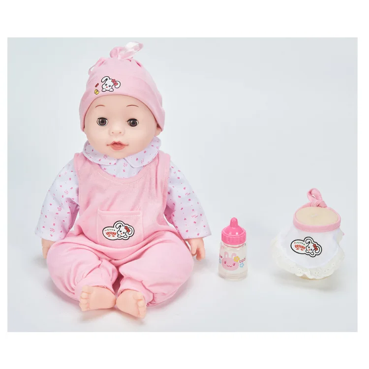 [Smieklīgi] 35cm vinila Baby Lelle, rotaļlietas Ar Skaņas dzert pienu var Zvanīt mammai Simulācijas lelle Spēlēt māja rotaļlietas meitene dzimšanas dienas dāvana2