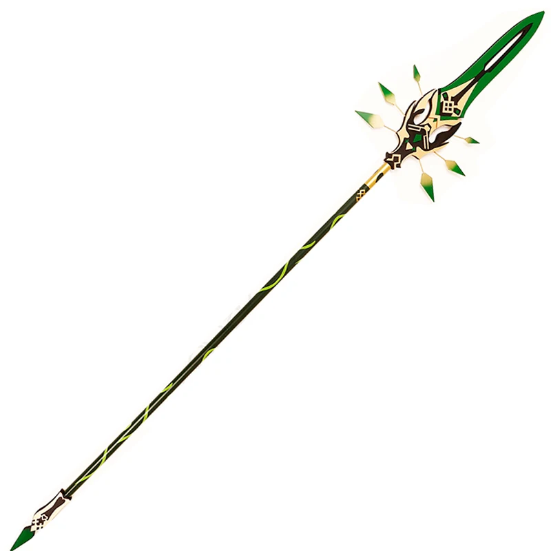 Spēle Genshin Ietekmes Xiao Šķēpu ieroci Anime Aksesuārus Ziemassvētku Cosplay Yasha Piederumi Jaunu Cosplay Xiao long zobenu rokās Cosplay1