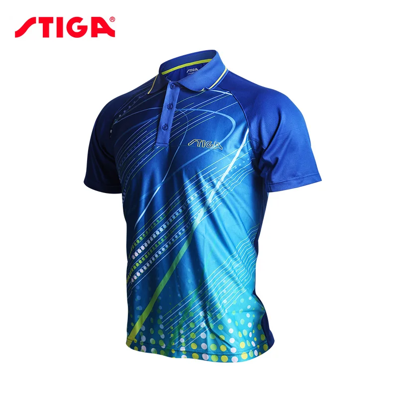 Stiga Galda tenisa apģērbu vīriešiem un sievietēm, apģērbu T-krekls īsām piedurknēm krekls ping pong Jersey Sporta Svīteri3